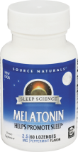 Melatonin 2.5 mg. product image.