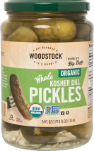 Woodstock Organic Kosher Dill Pickles product image.