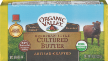 Organic Valley Organic Cultured or Pasture Butter 8 oz., selected varieties product image.