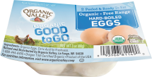 Organic Valley Organic Hard Boiled Eggs 2 ct., selected varieties product image.