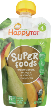 Happy Family Organic Superfoods 3.5-4.22 oz., selected varieties product image.